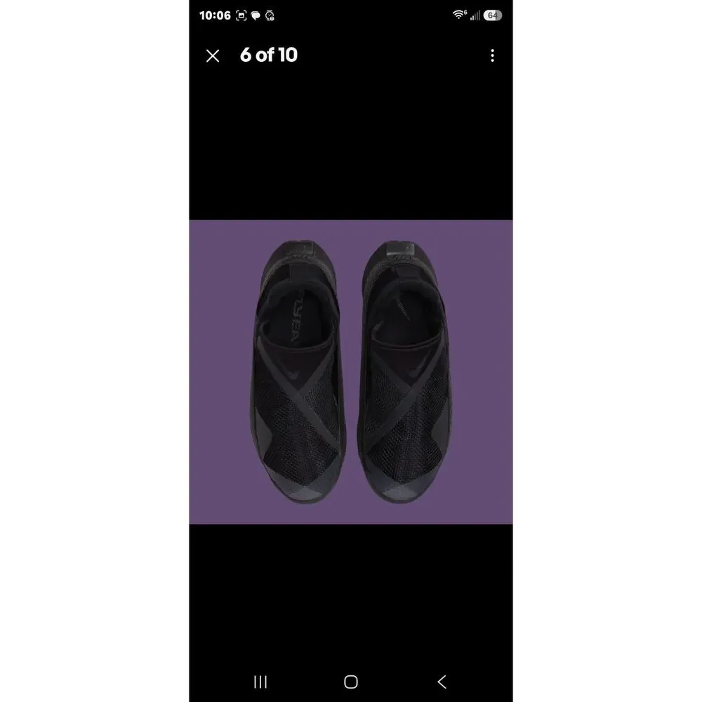 Women's Nike Go Flyease Triple Black Blackout Nby DR5540-006 sz 8 Easy On/Off